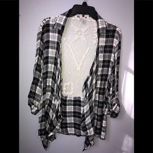 American Rag lace plaid flannel